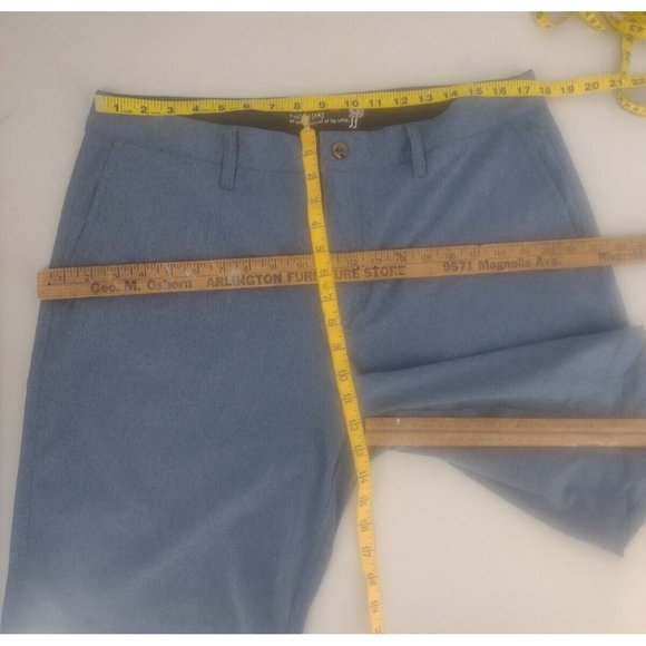 Quiksilver Amphibians Flat Front Blue Hybrid Boardshorts Summer Surf Mens W 36 - Picture 8 of 8